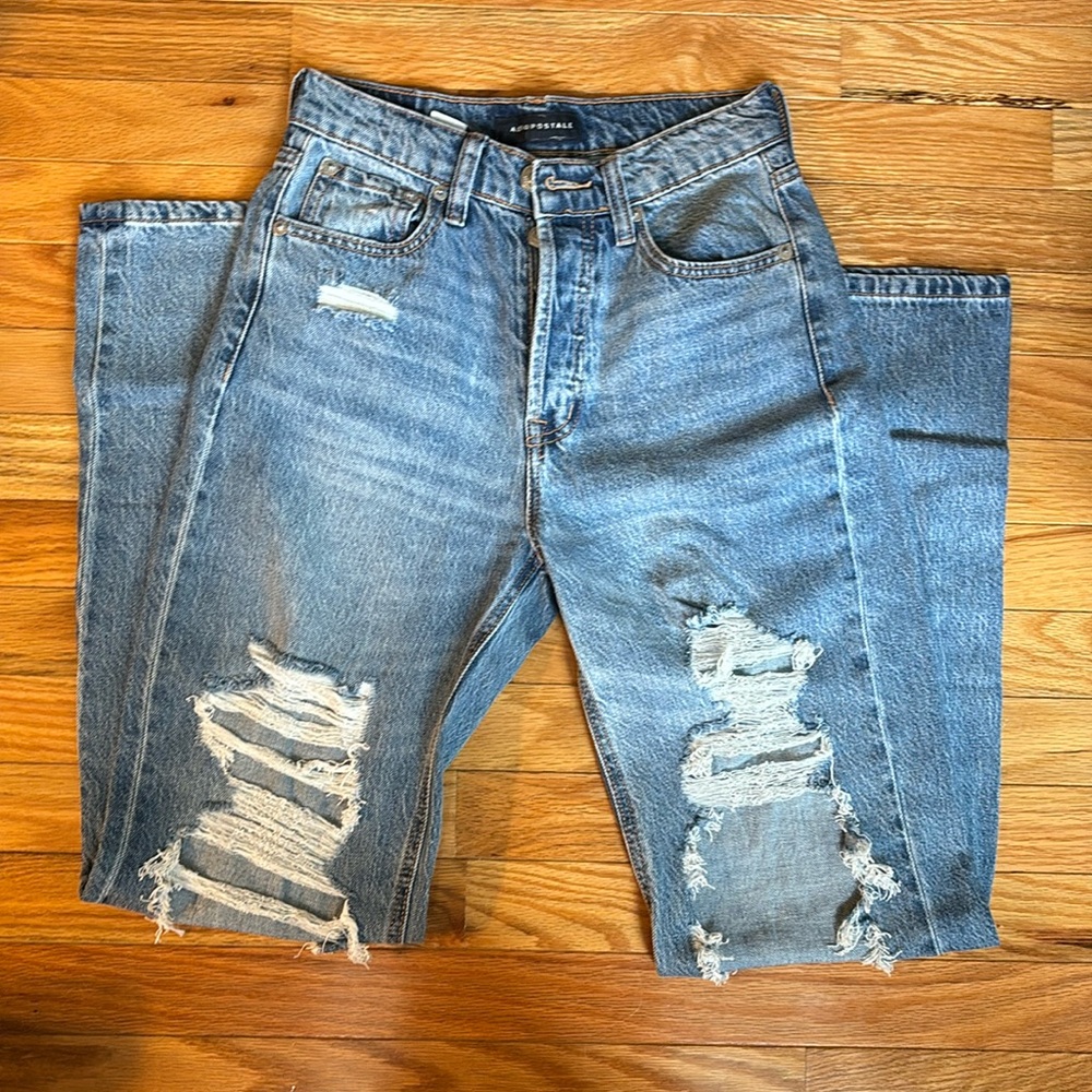 Aeropostale Baggy Style Ripped Jeans / Size 0